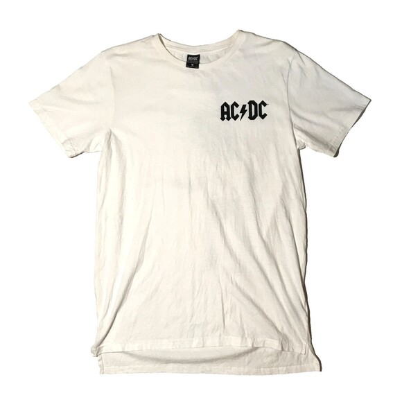 AC/DC | Shirts | Acdc Angus Young White Tshirt Size Medium 29 Official ...